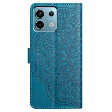 SKALO Xiaomi Redmi Note 13 Pro 5G Mandala Plånboksfodral - Blå