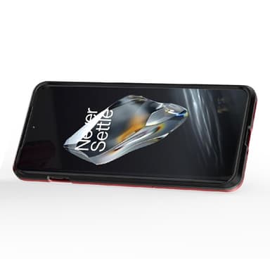 SKALO OnePlus 12 5G Armor Hybrid Metallring skal - Röd