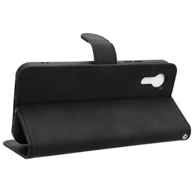 SKALO Samsung Xcover 7 Matt PU-Läder Plånboksfodral - Svart