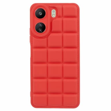 SKALO Xiaomi Redmi 13C 4G Puffer Bumper TPU-Skal - Röd