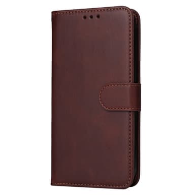 SKALO Xiaomi Redmi Note 13 4G PU-Läder Plånboksfodral - Brun
