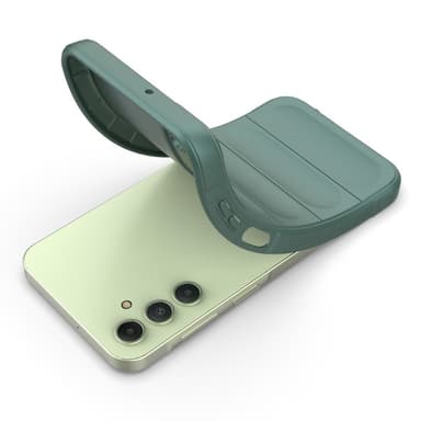 SKALO Samsung A15 4G Rugged Bumpers TPU-Skal - Grön