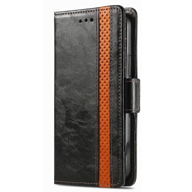 SKALO Samsung A15 5G CASENEO 002 Series Premium PU-Läder Plånbok - Svart