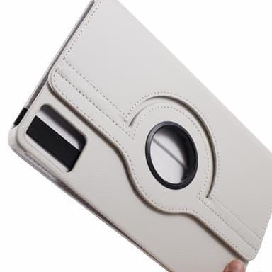 SKALO Lenovo Tab M11 360 Litchi Fodral - Vit