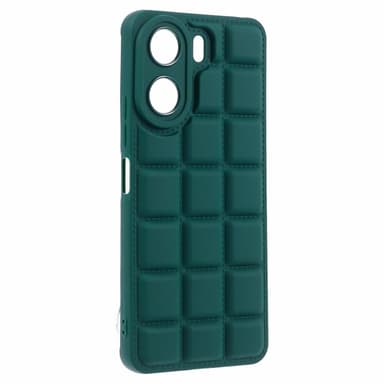 SKALO Xiaomi Redmi 13C 4G Puffer Bumper TPU-Skal - Grön