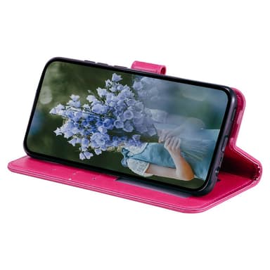 SKALO Xiaomi Redmi 13C 4G Mandala Plånboksfodral - Cerise