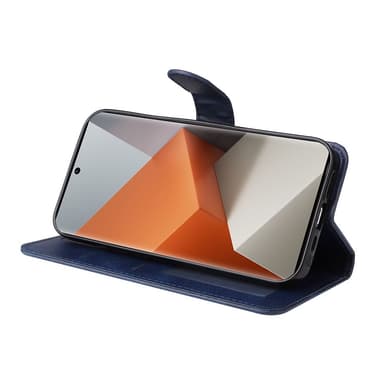 SKALO Xiaomi Redmi Note 13 Pro+ PU-Läder Plånboksfodral - Blå