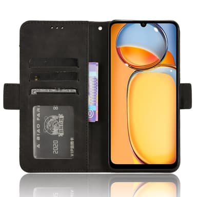 SKALO Xiaomi Redmi 13C 4G 6-FACK Plånboksfodral - Svart