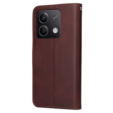 SKALO Xiaomi Redmi Note 13 5G PU-Läder Plånboksfodral - Brun