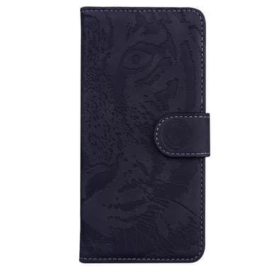 SKALO Motorola Moto G04 Embossed Tiger Plånbok - Svart