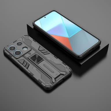 SKALO Xiaomi Redmi Note 13 Pro 5G Armor Hybrid BIBERCAS Skal - Svart