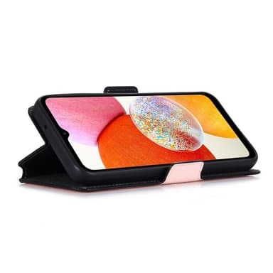 SKALO Samsung A25 5G MUXMA Saffiano PU-Läder Plånboksfodral - Rosa