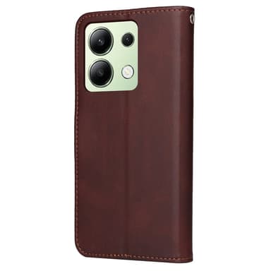 SKALO Xiaomi Redmi Note 13 4G PU-Läder Plånboksfodral - Brun