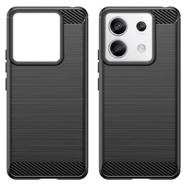 SKALO Xiaomi Redmi Note 13 Pro 5G Armor Carbon Stöttåligt TPU-skal - Svart
