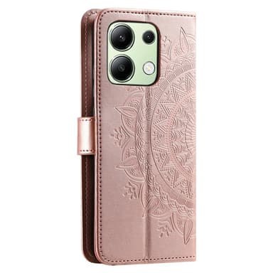 SKALO Xiaomi Redmi Note 13 4G Mandala Plånboksfodral - Roséguld