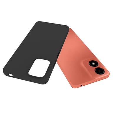 SKALO Motorola Moto G04 Mattsvart Ultratunn TPU-Skal