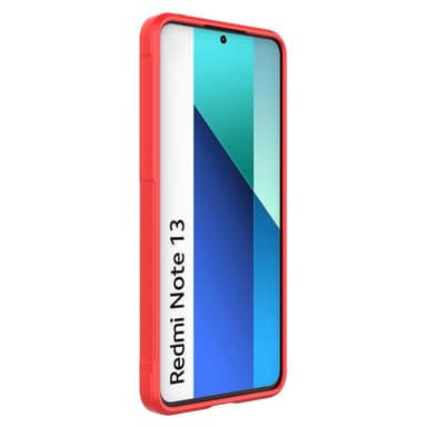 SKALO Xiaomi Redmi Note 13 4G Rugged Bumpers TPU-Skal - Röd