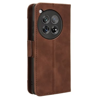 SKALO OnePlus 12R 5G 6-FACK Plånboksfodral - Brun