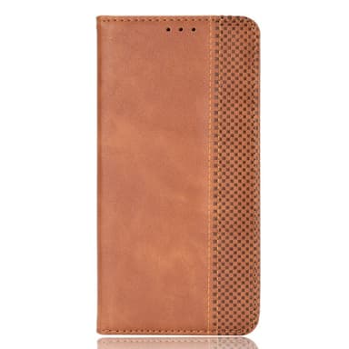 SKALO OnePlus 12R 5G Embossed Premium Plånboksfodral - Brun