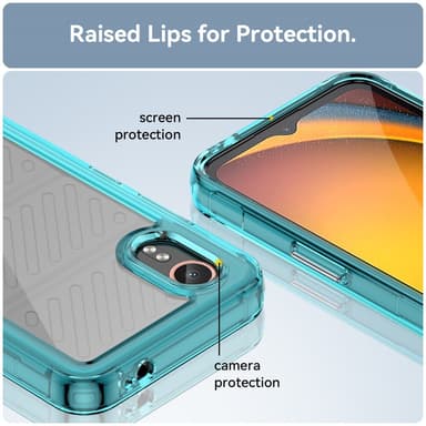 SKALO Samsung Xcover 7 Armor Hybrid Bumper Skal - Turkos