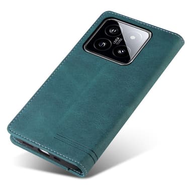 SKALO Xiaomi 14 5G GQ.UTROBE Plånboksfodral i PU-Läder - Blå