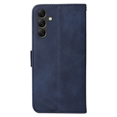 SKALO Samsung A15 5G PU-Läder Plånboksfodral - Blå
