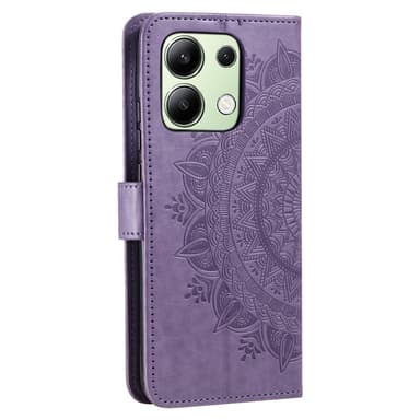 SKALO Xiaomi Redmi Note 13 4G Mandala Plånboksfodral - Lila