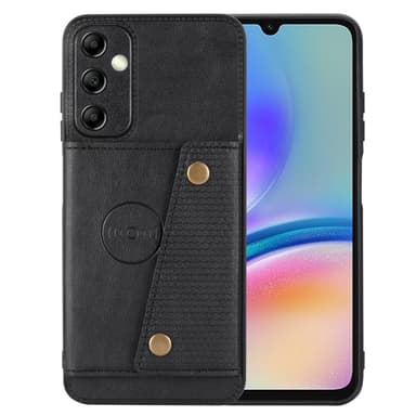 SKALO Samsung A15 5G PU Läder Skal med Plånbok - Svart