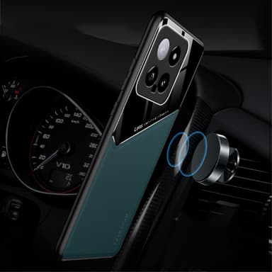 SKALO Xiaomi 14 5G The-V PU-Läder Hybrid Skal - Orange