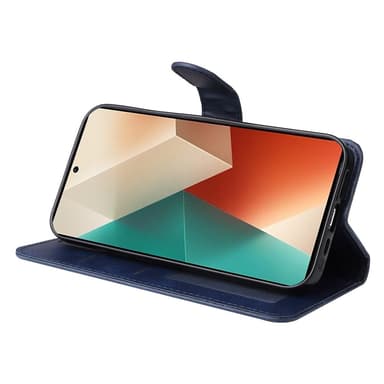 SKALO Xiaomi Redmi Note 13 5G PU-Läder Plånboksfodral - Blå