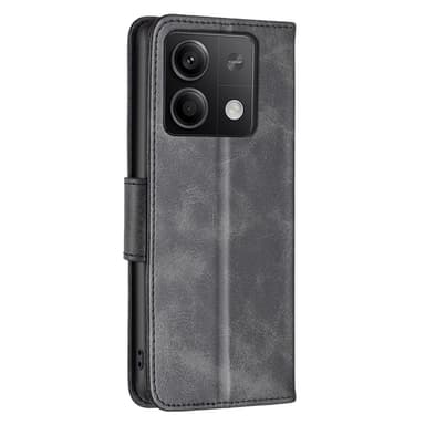 SKALO Xiaomi Redmi Note 13 4G Plånboksfodral i PU-Läder - Svart