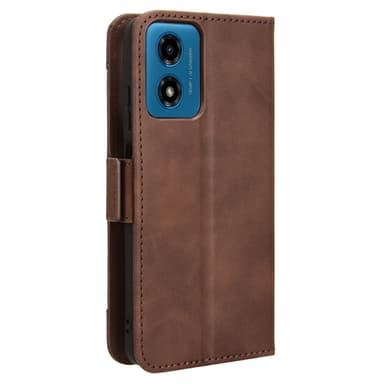 SKALO Motorola Moto G04 6-FACK Plånboksfodral - Brun