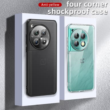 SKALO OnePlus 12 5G TPU Hybrid Magnetring Skal - Transparent