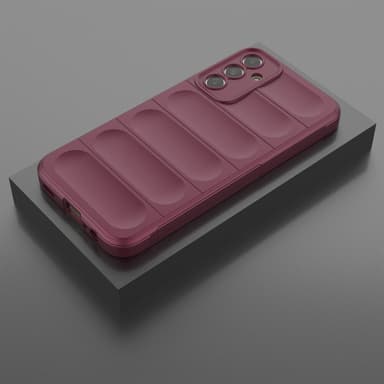 SKALO Samsung A15 4G Rugged Bumpers TPU-Skal - Röd