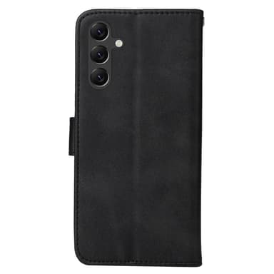 SKALO Samsung A15 5G PU-Läder Plånboksfodral - Svart