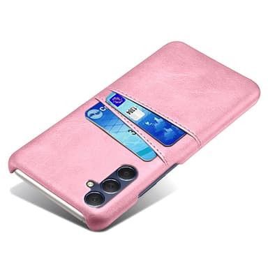 SKALO Samsung A15 5G PU Läder Skal med Korthållare/Plånbok - Roséguld