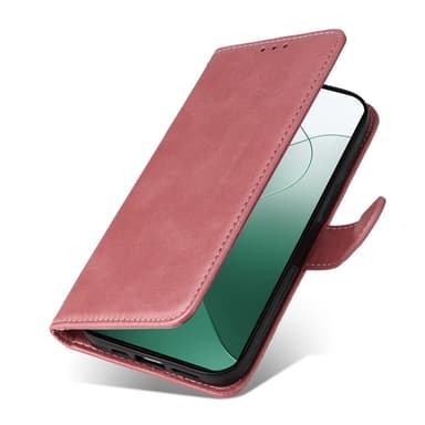 SKALO Xiaomi 14 5G PU-Läder Plånboksfodral - Rosa