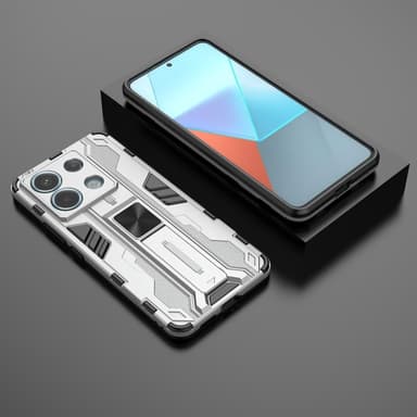 SKALO Xiaomi Redmi Note 13 Pro 5G Armor Hybrid BIBERCAS Skal - Silver
