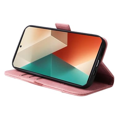 SKALO Xiaomi Redmi Note 13 5G BETOPNICE 001 Plånboksfodral i PU-Läder - Rosa