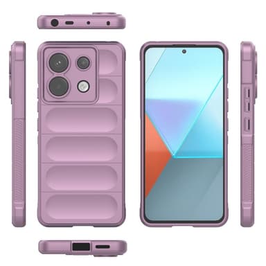 SKALO Xiaomi Redmi Note 13 Pro 5G Puffer Bumper TPU-Skal - Lila