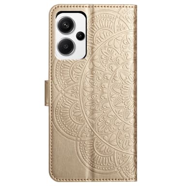 SKALO Xiaomi Redmi Note 13 Pro+ Mandala Plånboksfodral - Guld
