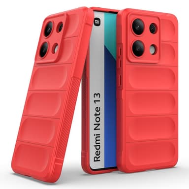 SKALO Xiaomi Redmi Note 13 4G Rugged Bumpers TPU-Skal - Röd