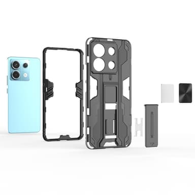 SKALO Xiaomi Redmi Note 13 Pro 5G Armor Hybrid BIBERCAS Skal - Silver