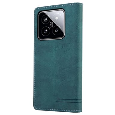 SKALO Xiaomi 14 5G GQ.UTROBE Plånboksfodral i PU-Läder - Blå