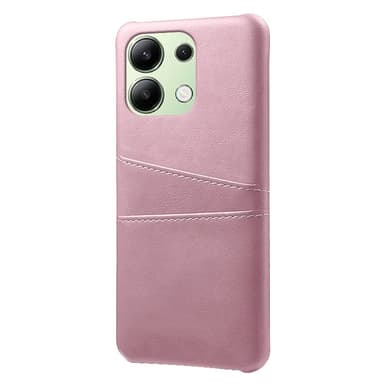 SKALO Xiaomi Redmi Note 13 4G PU-Läder Korthållare Skal - Roséguld