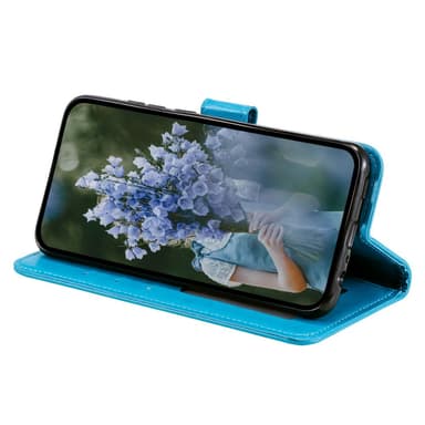 SKALO Samsung A15 4G Mandala Plånboksfodral - Blå