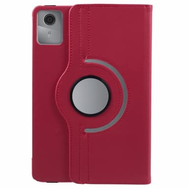 SKALO Lenovo Tab M11 360 Litchi Fodral - Cerise