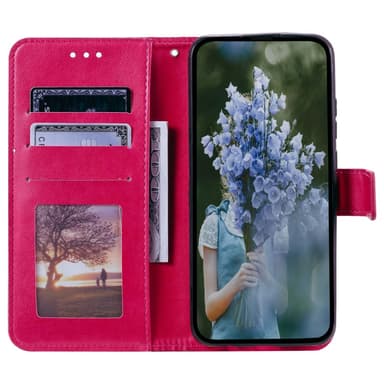 SKALO Samsung A15 4G Mandala Plånboksfodral - Cerise