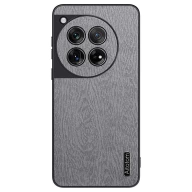 SKALO OnePlus 12 5G PU-Läder Hybrid Skal - Grå