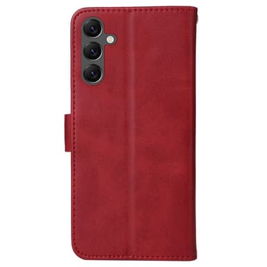 SKALO Samsung A25 5G PU-Läder Plånboksfodral - Röd